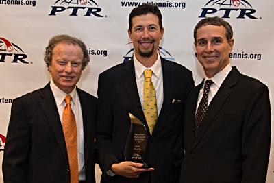 Photo from left: PTR Board President Roy Barth, Seth Haynie and PTR CEO Dan Santorum